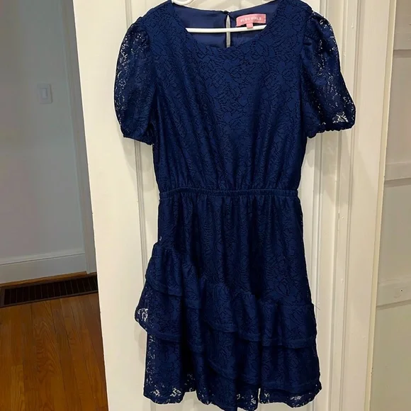 BCBGirls | Dresses | Navy Lace Bcbg Girls Dress | Poshmark